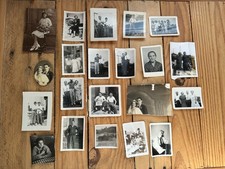 VTG 1930s 1940s B&W PHOTOS Family Photos Scrapbook Kids Women Men Pictures Lot picture