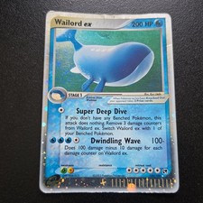 Pokemon TCG Wailord ex 100/100 (2003) EX Sandstorm - ENG HP Holo Ultra Rare picture