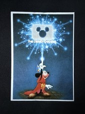 Rare Walt Disney Poulain #23 Disney Channel Sorcerer Mickey Mouse Chocolate Card picture