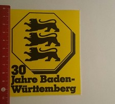 Sticker/Decal: 30 years Baden Württemberg (12011782) picture