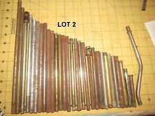 30 Vintage Lamp Rods / Pipes Parts, Threaded (3 Lots) Available,  Diff Lengths picture