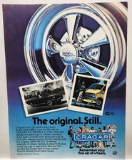 1979 Cragar Wheel S/S Chrome Mags Mustang Van Retro Original Print Ad 1970s picture