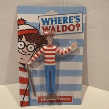 NEW Where's Waldo Bendable Figure NJ Croce DISCONTINUED Rare Stock Rare picture