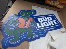 Bud Light Budweiser Florida Gators Tim Beer Sign New picture