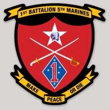 Officially Licensed 1st Battalion 5th Marines Geronimo Sticker picture