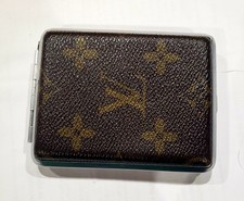 RARE 60s  Fine CONDITION Louis Vuitton Monogram Hard Metal Cigarette / Card Case picture
