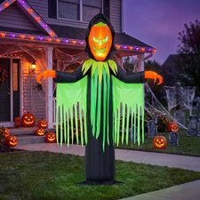 20 Ft Inflatable Inferno Pumpkin Reaper Airblown Halloween Yard Decoration picture