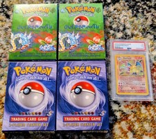 1999 Pokemon Base Set 2 Charizard PSA 3 and Vintage Theme Deck Lot W/Booklets 🔥 picture
