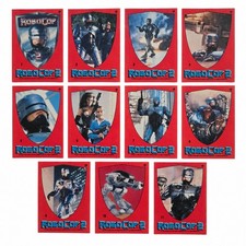 1990 Topps RoboCop 2 Complete Sticker Puzzle Set #1-11 Vintage Movie Cards picture