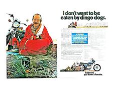 1973 Yamaha TX 650 Don't Be Eaten By Dingo Dogs Original Print Ad-8.5 x 11