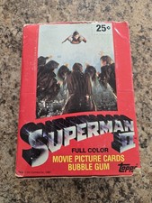 VINTAGE Superman II Topps Cards Wax Box 36 Unopened Packs 1981, Not sealed picture