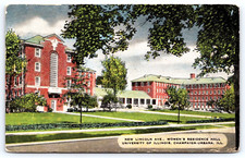 CHAMPAIGN URBANA UNIVERSITY OF ILLINOIS WOMEN'S RESIDENCE HALL VINTAGE POSTCARD picture