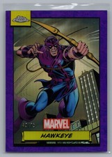 2024 Topps Chrome Marvel #49 Hawkeye Purple #42/75 picture