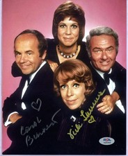 Carol Burnett & Vicki Lawrence Dual Signed 8x10 Photo PSA DNA Autographs *20 picture