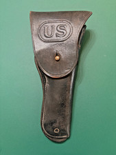 CRAIGHEAD DENVER WWII Era US Army M1916 Leather Holster Colt 45 M1911A1 REDUCED picture
