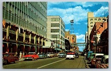 Vintage Postcard Calgary Alberta Seventh Avenue Street Scene picture