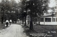 H.B. Brooks Idlewild Drive On Gages Lake nr Grayslake IL RPPC Postcard COPY picture