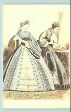 Postcard Fashion Plate from Les Modes Parisiennes September 1863 Telfair Academy picture