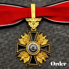 WW1 WW2 German Military Award Medal Order of the Black Eagle Prussian Badge Neck picture