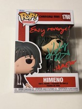 Katelyn Barr Signed Funko POP Chainsaw Man Himeno - Quote & Signature picture