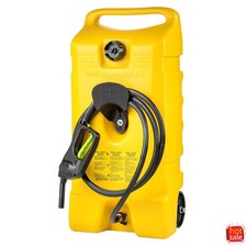 Flo N' Go Duramax 14 Gal Diesel Fuel Tank Container Caddy & Pump, Yellow picture