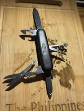 Victorinox Coach Climber Swiss Army Knife 91mm Leather Scales. Limited Edition. picture