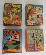 4 Better Little Books 1947-48, Red Ryder, Mickey Mouse, Little Lulu, Bugs Bunny picture