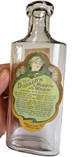 Antique Donald's Mouth Wash Bottle Label Labeled Tax Stamps Iowa City c1906-1912 picture