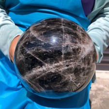 11.9 LB Natural Smoky Quartz Crystal Sphere Healing Mineral Decor Ball 6828 picture
