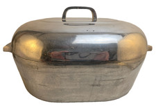 Vintage 1940s-50s Wagner Ware Magnalite 4267M 13 Qt Oval Roaster Dutch Oven picture