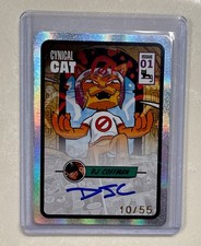 VeeFriends Super Stickers Cynical Cat Comic Insert DJ Coffman Signed Issue 01 picture