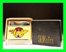 Unfired Vintage 1950's Shriners Petrol Cigarette Lighter w/ Original Box Working picture