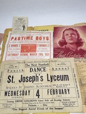 Vintage 1930s Ephemera Paper Lot Broadway Song Books Dance Programs Letters Ads picture