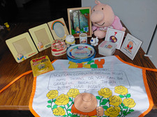 Vintage 1970s Ziggy Lot: Plush, Photo Frames, Figures, Keepsake Box, Apron, Etc. picture