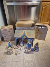 NIB 2003 JIM SHORE 10PC FULL NATIVITY SET ENESCO HARTWOOD CREEK #113254T picture