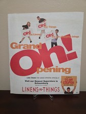Vtg 90's LINENS N THINGS Store Circular Print Ad December 1999 Grand Opening picture