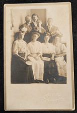 RPPC POSTCARD Portrait of a Group of Friends, Tobias Photo AZO c1904-1918 picture