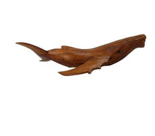 Humpback Whale hand carved wood sea life decor picture