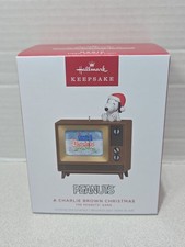 Hallmark Ornament Peanuts Gang Charlie Brown Christmas w/ Video Light Sound NIB picture