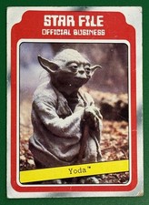 1980 Topps Star Wars The Empire Strikes Back YODA Star File #9 Rookie Card picture