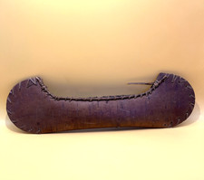 Vtg 1930s Birch Bark Canoe Souvenir 12x3
