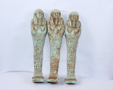 Rare Ancient Egyptian Antique 3 Royal Ushabti Statues BC Egyptology picture