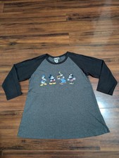 Vintage Disney Maternity 3/4 Sleeve Raglan T Shirt Mickey Mouse Womans Small picture