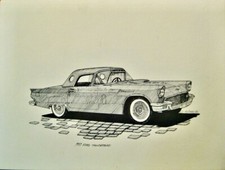 TEN-AUTOMOTIVE FINE ARTIST DAN McCRARY CLASSIC '50'-'60'S CAR PRINTS picture