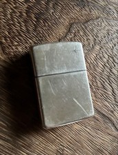 Zippo Sterling Silver 2003 Solid Silver Oil Lighter From Japan picture