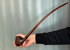 Smoking tobacco wooden long pipe 19.1 Churchwarden handmade stem picture