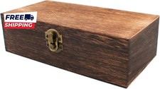 Wood Storage Box with Lid Solid Wood Container Box Decorative Table Large picture