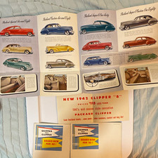 (3) Packard Clipper 1942 Original Brochure 