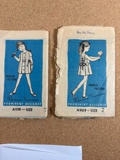 OOP RARE VTG 2 FLORENCE EISEMAN PATTERNS  PREVOGUE / BUTTERICK/SIMP SIZE 7 LOT H picture