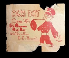 Rare 1930s Agri Day Invitation Advertising Brochure It’s Your Fair So Be There picture